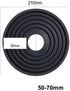 Generic 50mm 70mm Anti Reflection Lens Hood - Universal Rubber Camera Hood for DSLR & Mirrorless, Anti-Glare & Glare