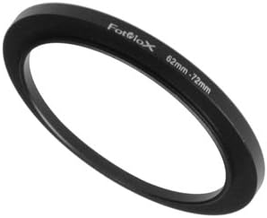 Fotodiox Metal Step Up Ring - Anodized Black Metal 62mm-72mm