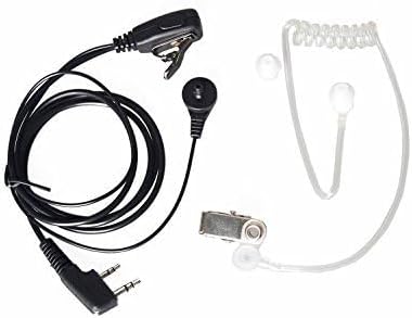 NSKI 2Pcs Air Acoustic Earpiece Headset for Two Way Radios - UV-5R UV-B6 BF-888S 2-Pin Jack