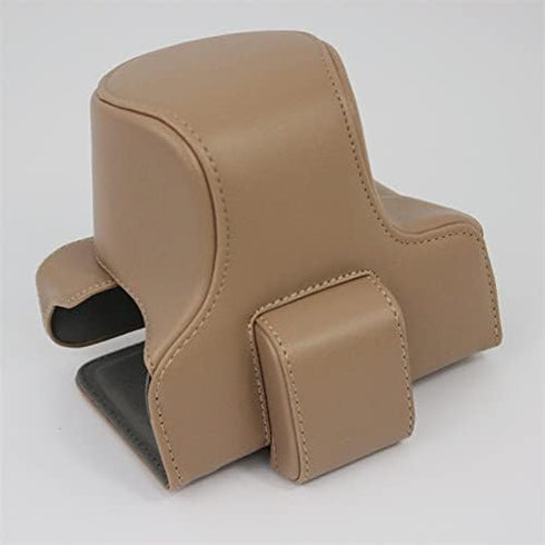 Full Protection PU Leather Camera Case for Nikon Z fc with Lens Kit Set - Beige