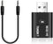 Bluetooth 5.0 2 in 1 Transmitter Receiver Converter, Car Wireless Audio Adapter USB 3.5mm Aux for TV, Home Stereo
