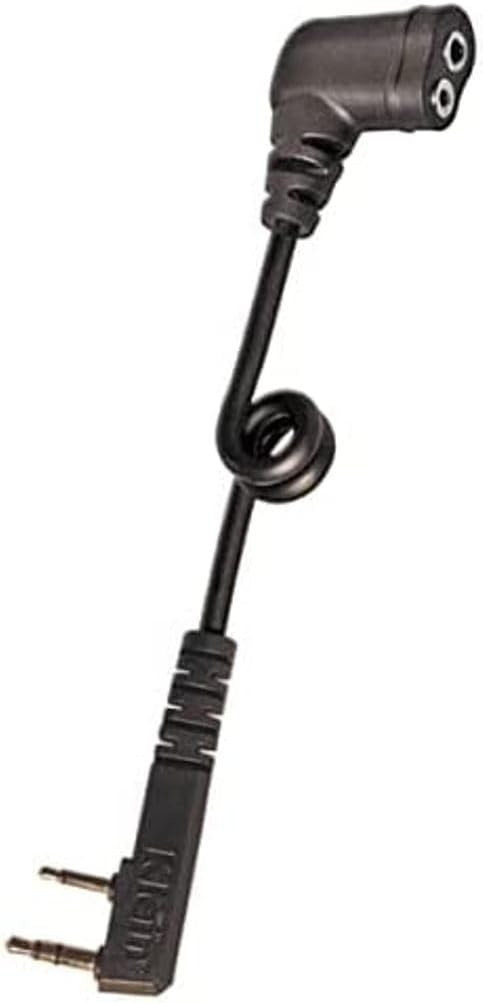 Klein Radio Audio Adapter, Compatible with Kenwood 2-Pin Radios, NX-1300, TK-3402, Compatible with Motorola Earpiece