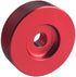 DEWHEL Aluminum 45 RPM Adapter Compatible with 7 inch Vinyl Records Dome 45 Adapter Player Turntable Accessories (2xRed)