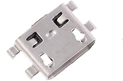 Oiyagai 10Pcs Phone Micro USB Type-B 5 Pin Female SMD Panel Mount Connectors