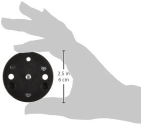 Manfrotto 120 Converter Plate Converts Tripod Head Screws from 3/8-Inch to 1/4-Inch, Black