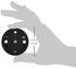 Manfrotto 120 Converter Plate Converts Tripod Head Screws from 3/8-Inch to 1/4-Inch, Black