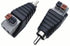 Hakiang 2-Pack Speaker Phono RCA Male to 2 Screw Terminal Female Strip Adapter, Balum Connector