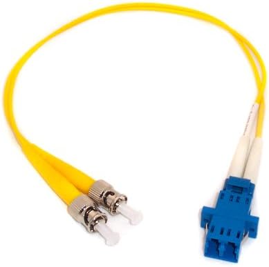 1ft Fiber Optic Adapter Cable LC (Female) to ST (Male) Singlemode 9/125 Duplex by Ultra Spec Cables