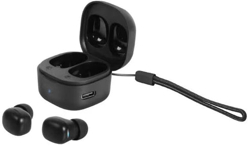 Wireless Ear Buds for Small Ears, 2.5g Lightweight Mini Earbuds, Cute Colors for Women & Kids, Bluetooth 5.3 - Black