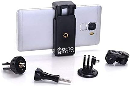 Universal Smartphone Holder Adapter Kit. Compatible with Any Tripod, Action Mount or GoPro Mount Accessory. Compatible with iPhone, Samsung Galaxy, Android, BlackBerry, Pixel, and HTC