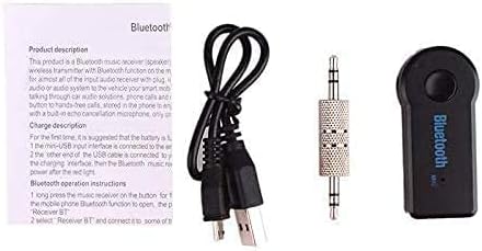 Bluetooth Receiver 5.0 Wireless Audio, 3.5mm Jack AUX for Car Audio/Wired Headset/Home Stereo, Hands-Free Microphone