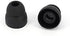 10pcs Black Double Flange Replacement Silicone Earbuds EarTips, 4.1mm Connector