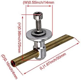 50mm 3mm 4mm BQLZR Silver Length ID OD Tube Transom Mounting Water Pickup for RC Boat