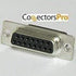 Pc Accessories Pro DB15 Female D-Sub Crimp Type Connector, 10 Pcs PK No Pin