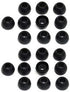 Earbudz 10 Pairs Small Silicone Replacement Earbud Tips (Black)