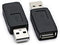 2 Pack USB 2.0 AF/AM Adapter, TYPE A Female to USB A Male Connector Converter