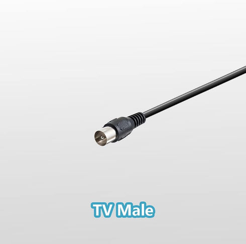 DVB-T Digital HDTV Antenna with Magnetic Base, 5 Sections Telescopic Pole, 5dBi Mini TV Antenna with 1.5m Coax Cable