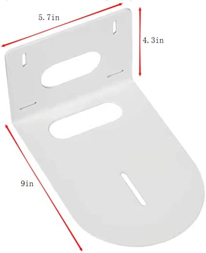 PTZ Camera Wall Mount Bracket, Solid Metal White Color Mounting Bracket for All Brands of PTZ Cameras