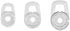 Replacement Ear Gel Tips & Loop Clip Spare Kit for M155 M165 M180 M55 M25 M90 Explorer 500 Headset (Clear)