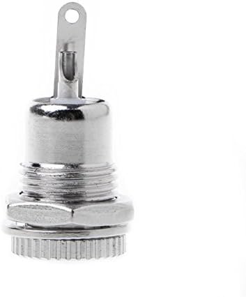 5 Pack 5.5mm x 2.1mm Female Socket Panel Mount Connector, DC-099 Power Supply Jack Terminal Plug Adapter