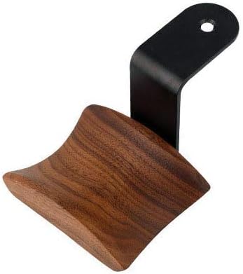 YANGMEI Under-Desk Mount Headphone Hanger Holder Headset Stand Walnut Wood Headphone Rack Hook