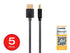 Monoprice High Speed HDMI Cable, Certified Premium, 4K@60Hz, HDR, 18Gbps, 6 Feet, Black - Ultra Slim Series