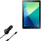 BoxWave Car Charger for Samsung Galaxy Tab A 10.1 2019 LTE, Extra USB Port with Integrated Cable, Black