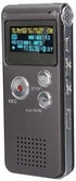 Kyz Kuv 8GB 650HR MP3 Steal Rechargeable Digital Audio Voice Recorder Player - Coffee