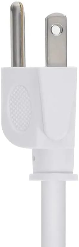Monoprice Heavy Duty Power Cord | NEMA 5-15P to IEC 60320 C15, 14AWG, 8ft, 15A/1875W, 125V, White