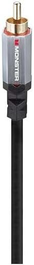 Monster Essentials Premium Subwoofer Cable - RCA Audio Cable Connector for Home Theaters and Cars, 13.1ft