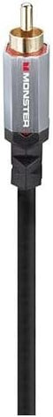 Monster Essentials Premium Subwoofer Cable - RCA Audio Cable Connector for Home Theaters and Cars, 13.1ft