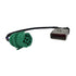 RP1226 J1939 9-Pin 12-Inch Male to ELD Green Male Panel Mount Cable, Automotive Diagnostic Cable