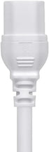 Monoprice Heavy Duty Power Cord | NEMA 5-15P to IEC 60320 C15, 14AWG, 8ft, 15A/1875W, 125V, White
