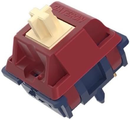 Gateron Quinn Keyboard Switches, 5-Pin Tactile, Factory Pre-lubed, 59gf Compatible with RGB LED for MX Mechanical