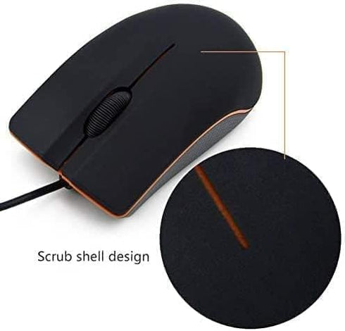 2 Pack Wired Mouse, USB Wired Computer Mouse for Right or Left Hand, Ergonomic Design for PC, Laptop, Mac
