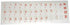 HQRP Hebrew Keyboard Stickers Red Letters on Transparent Background for All Mac, PC Desktops & Laptops with Red