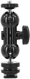Walway Cool Ballhead Multi-Function Double Ball Head with Cold Shoe Mount and 1/4"