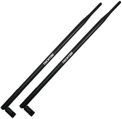 TECHTOO 9dBi WiFi Antenna with SMA Male Connector Compatible W/Foscam Anran Haloview IP