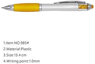 Stylus Pens for Touch Screens, Medium Point Pens with Crystals for Women and Kids, Black Ink Pen with Comfort Grip