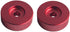 DEWHEL Aluminum 45 RPM Adapter for 7 inch Vinyl Records Dome 45 Adapter Player Turntable Accessories (2xRed)