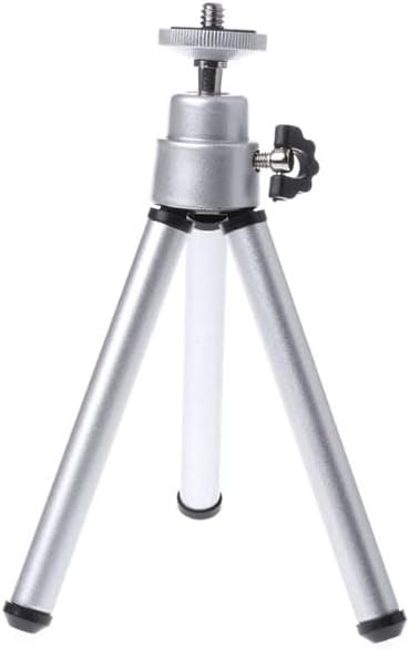 Reflex Camera Lightweight Extendable Mini Tripod 5.9-7.9in Aluminum Desktop Table Stand for Smartphone, GoPro,