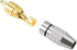 4Pcs RCA Plugs, Gold Plated Solderless Male Plug Screws, Audio Video in-Line Jack Cable Connector, 2 Black and 2 Red