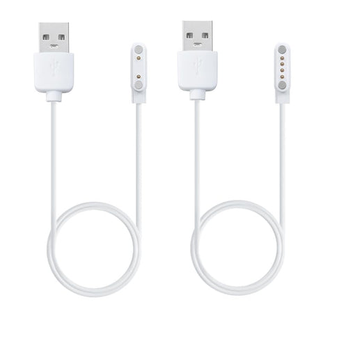 White Smart Watch Charger for VeryFit ID208BT/ID207, Magnetic Replacement USB Charging Cable Cord