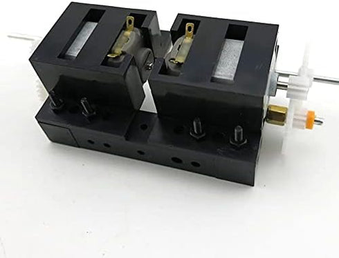 Generic 2pcs 3V-6V 725rpm 1:20 14500rpm C2A Gear Motor DC Reduction ratio Double Shaft Electric Reducer DIY Robot Car