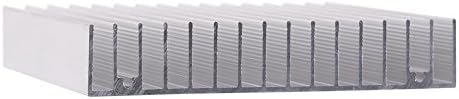 Aluminum Heat Sink 100x100x18mm - 16 Fins for Transistor Semiconductor Devices Cooling