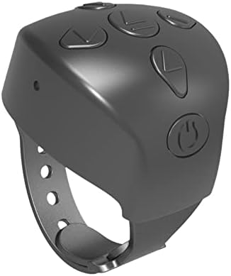 TikTok Remote Control Kindle APP Page Turner, Bluetooth Smart Ring for iPhone, iPad, iOS, Android (Black)