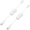 Vrabocry 2 Pack White Male to Female USB Cable with On/Off Switch, USB