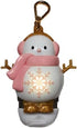 Generic Bath and Body Christmas Snowman Hand Sanitizer Holder - Snow Girl w/Gold