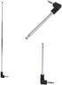 2 Pack 3.5mm Antenna FM AM Radio Telescopic 4 Sections Telescoping Antenna 1/8 inch Jack Plug Connector