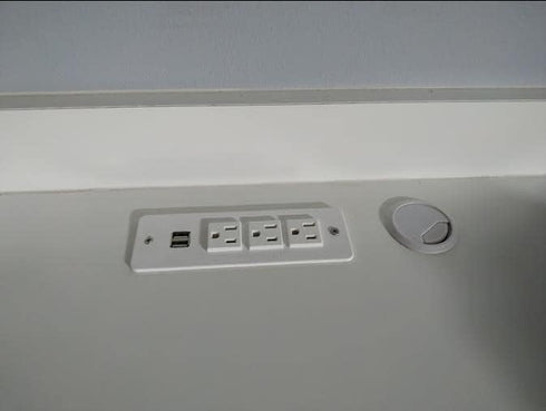 Conference Recessed Power Strip with USB, Mountable Power Outlet Built-in Desktop Workbench Drawer Cabinet, 10'ft Heavy